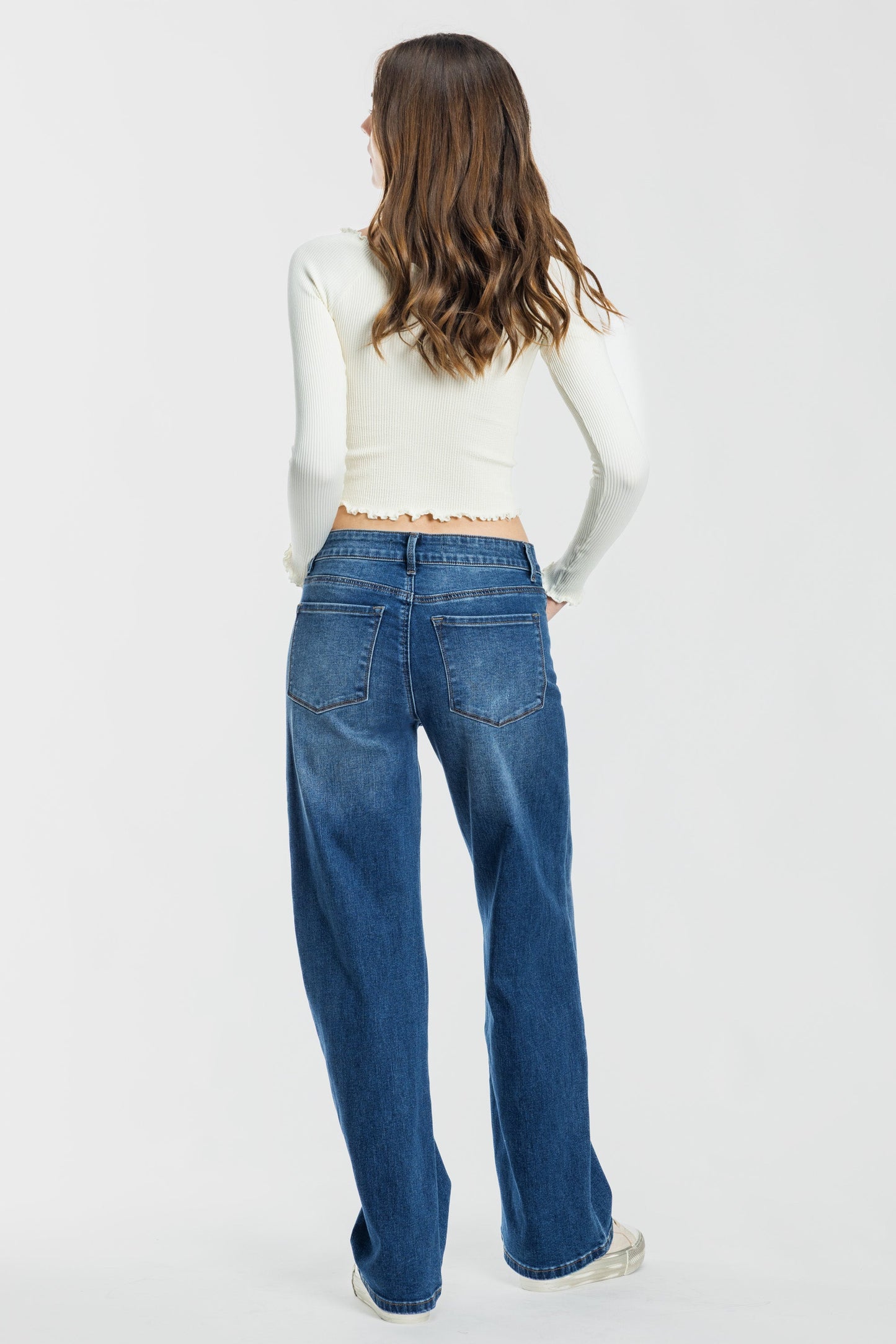 High Rise Wide Leg Jeans-2