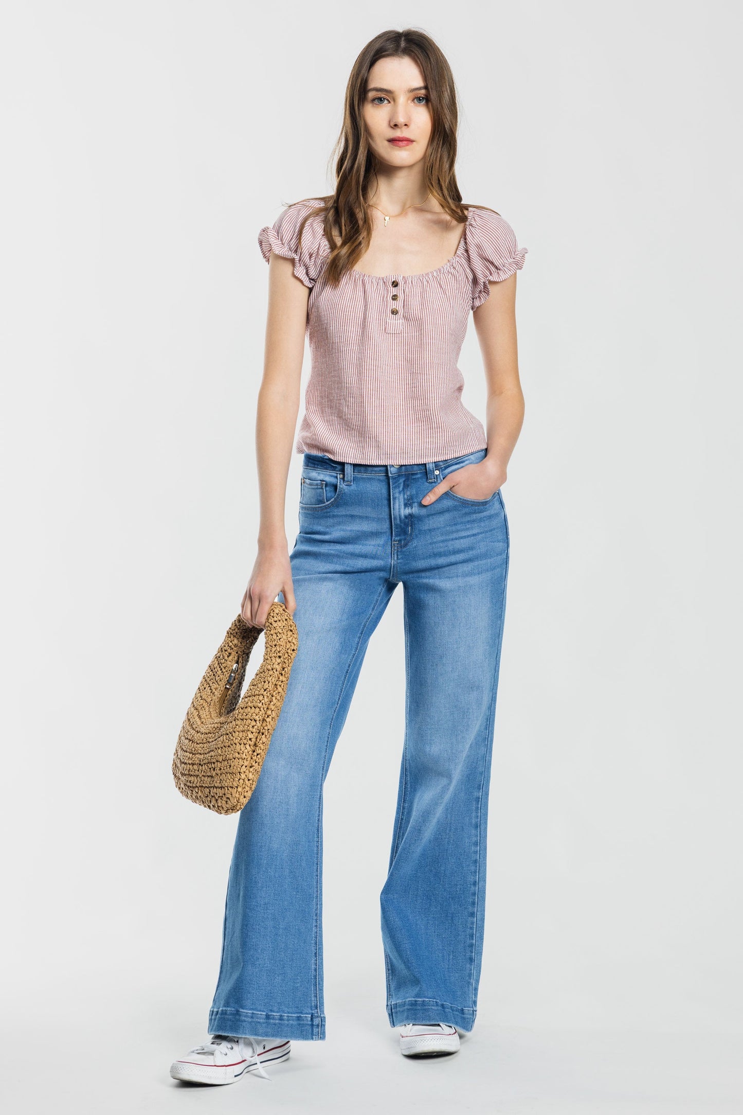 High Rise Wide Leg Jeans-2