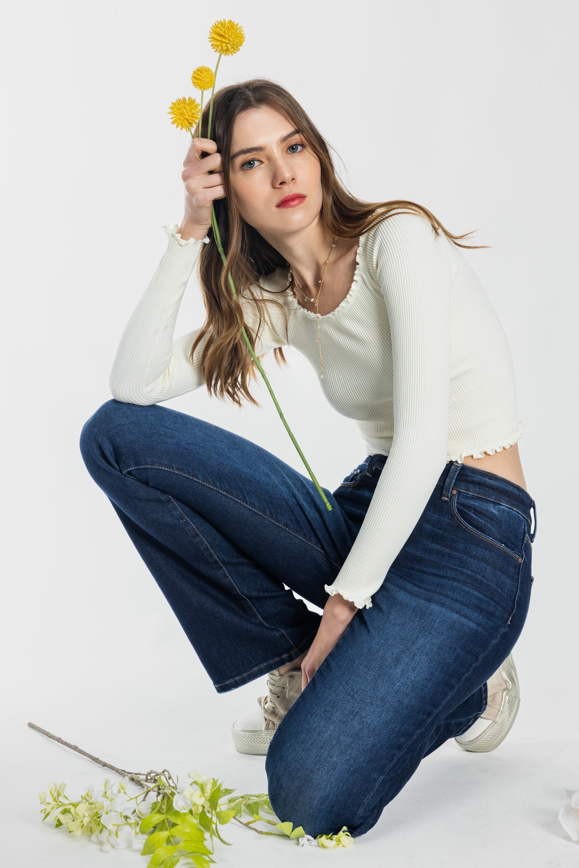 High Rise Bootcut Jeans-2