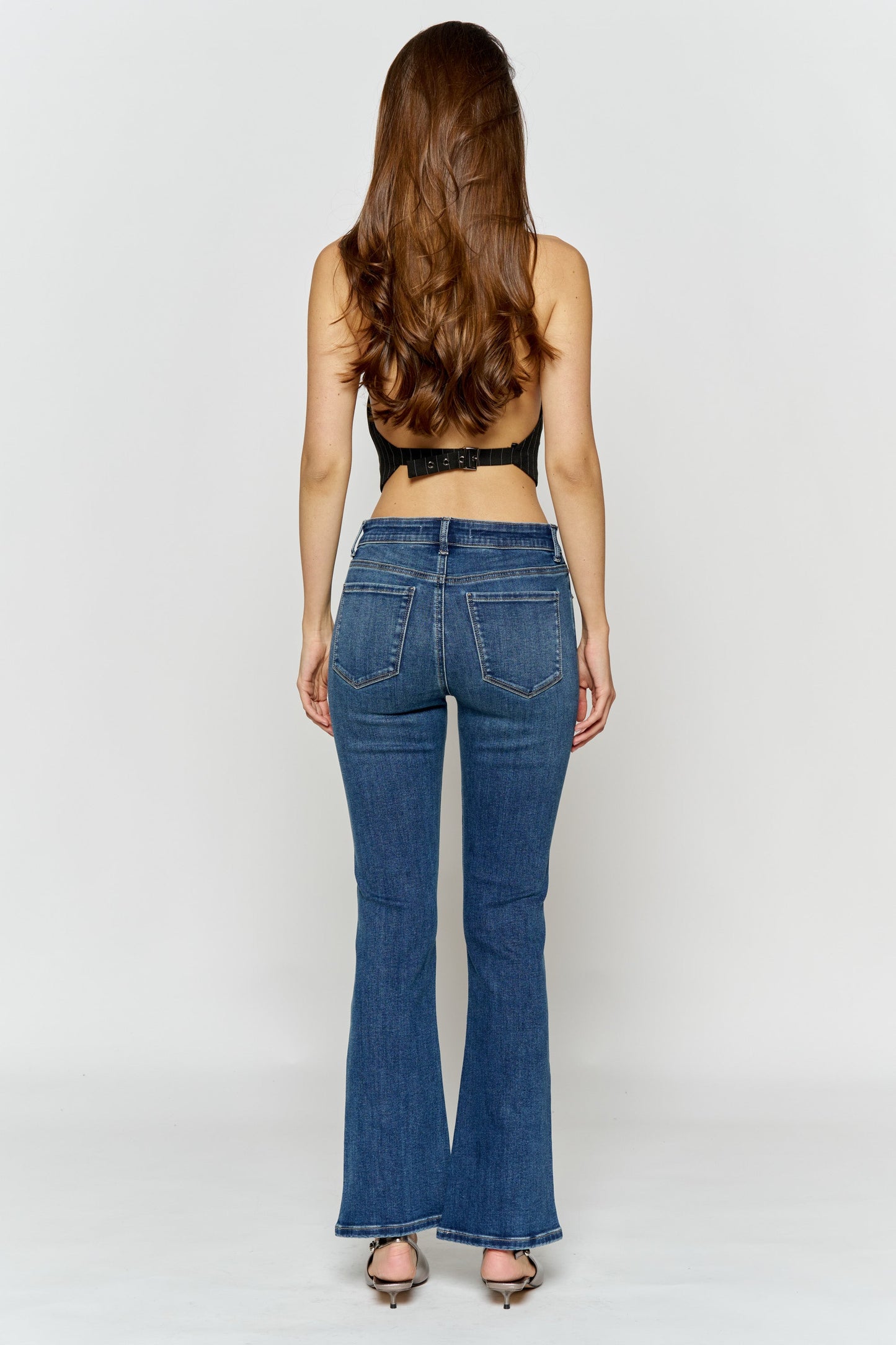High Rise Ankle Bootcut Jeans-3