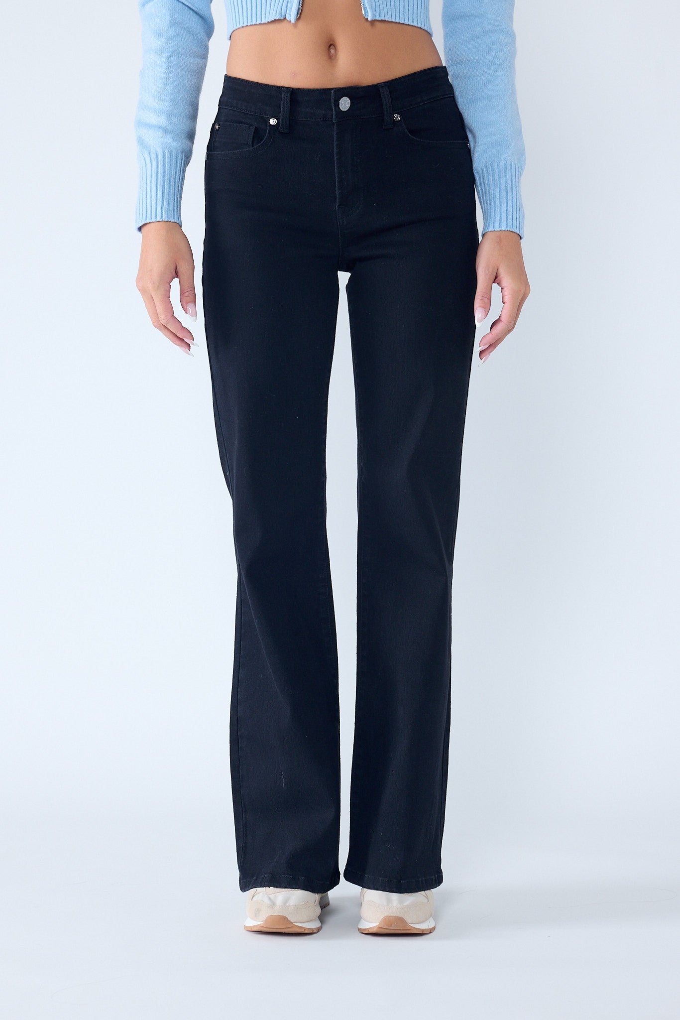 High Rise Wide Leg Jeans-1