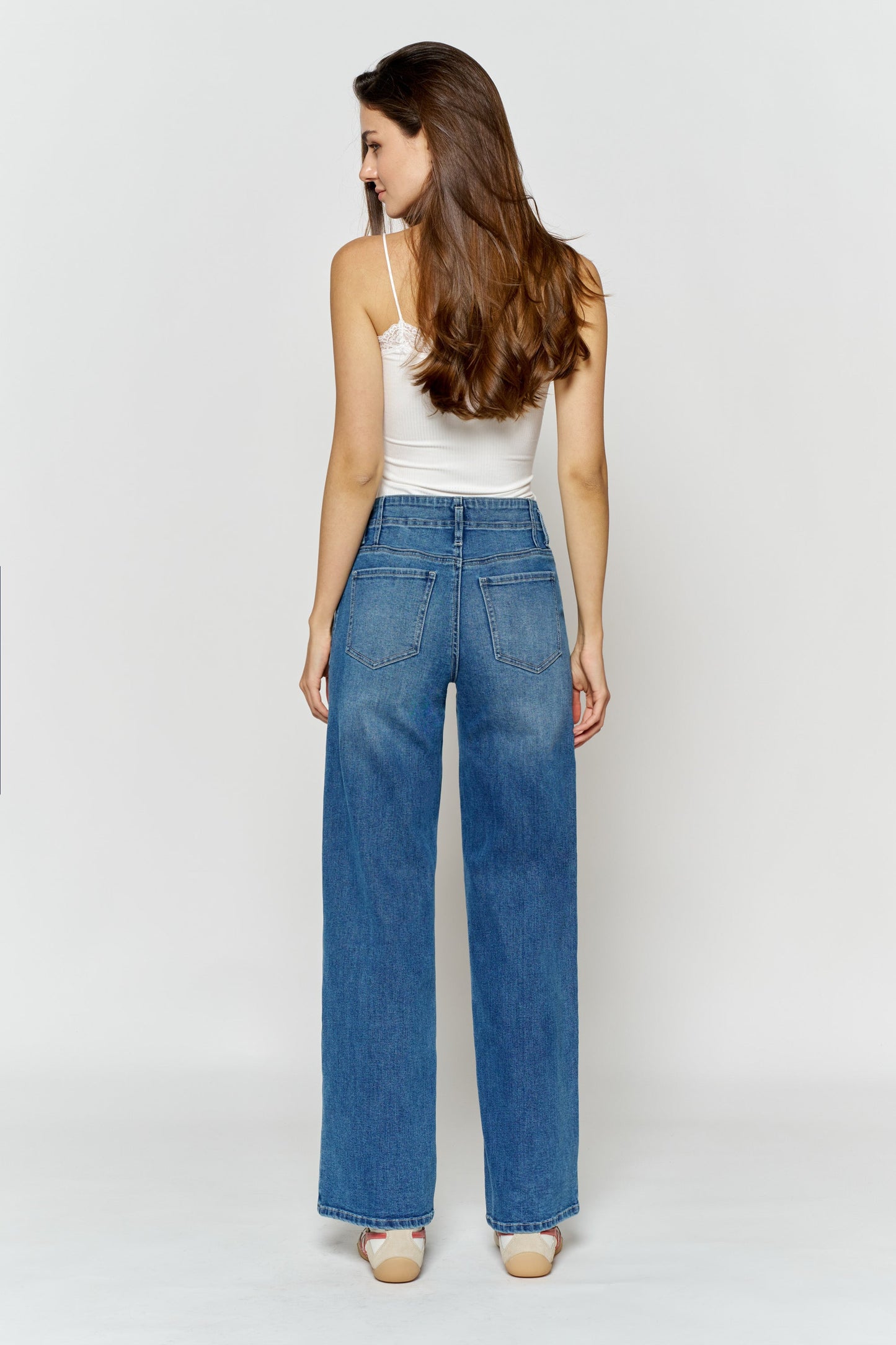 High Rise Baby Wide Leg Jeans-3
