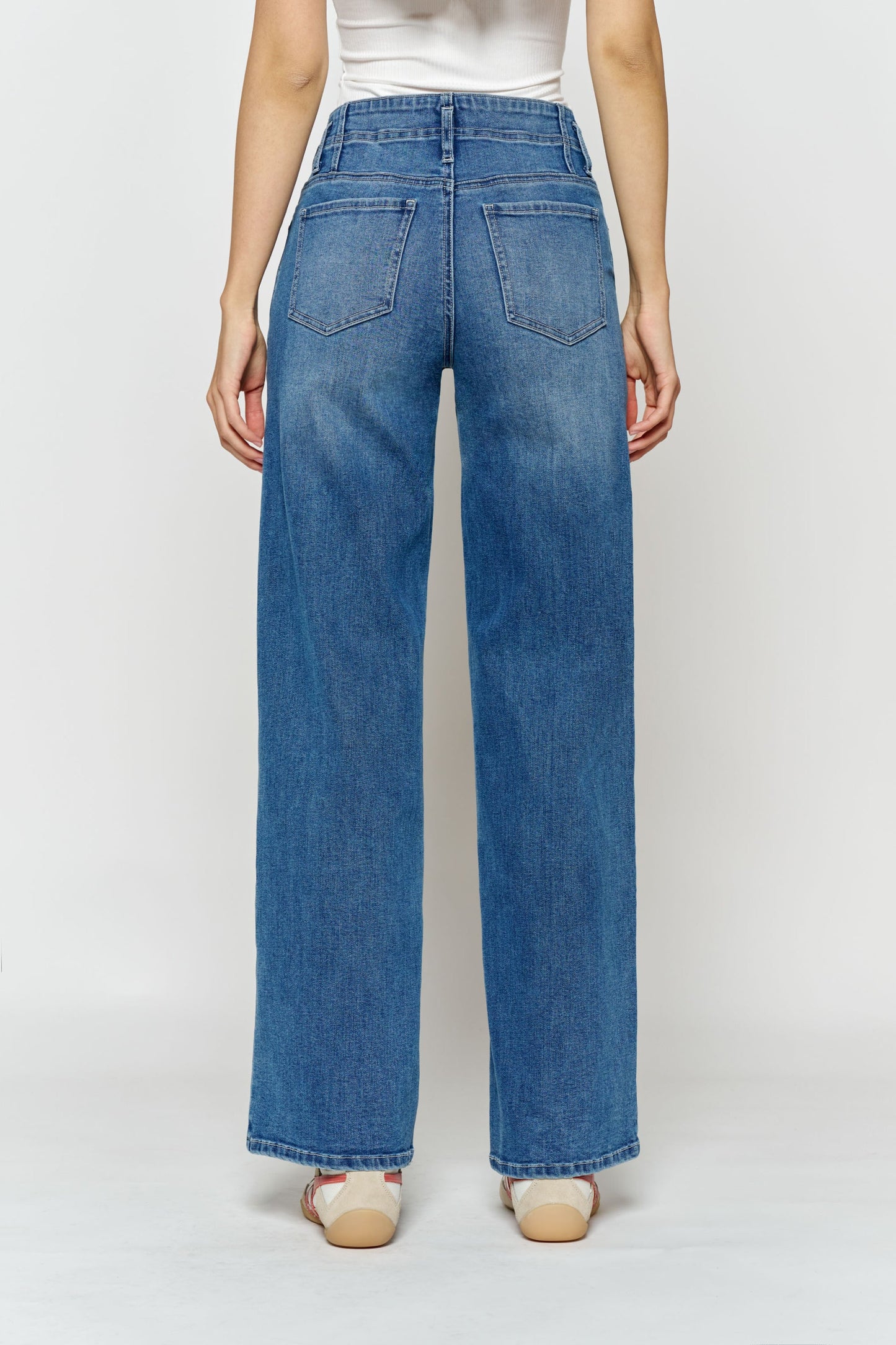 High Rise Baby Wide Leg Jeans-4