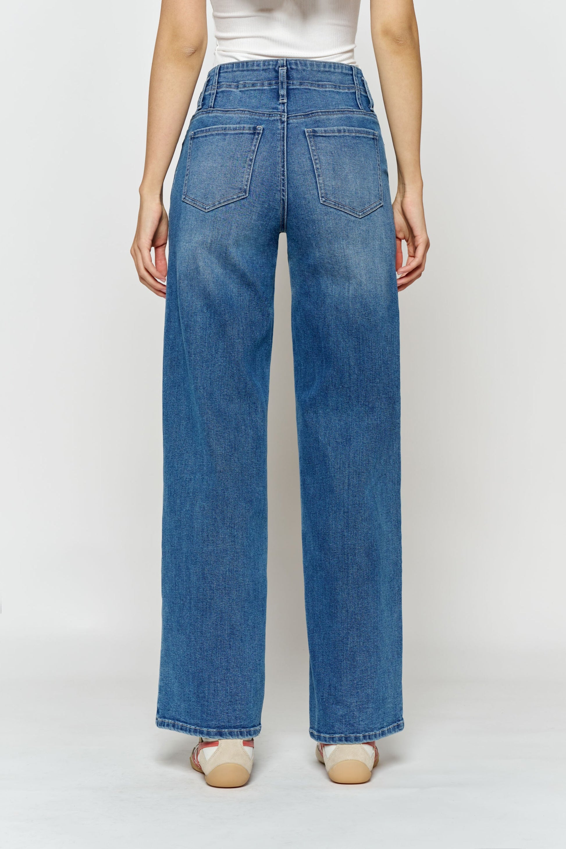 High Rise Baby Wide Leg Jeans-4