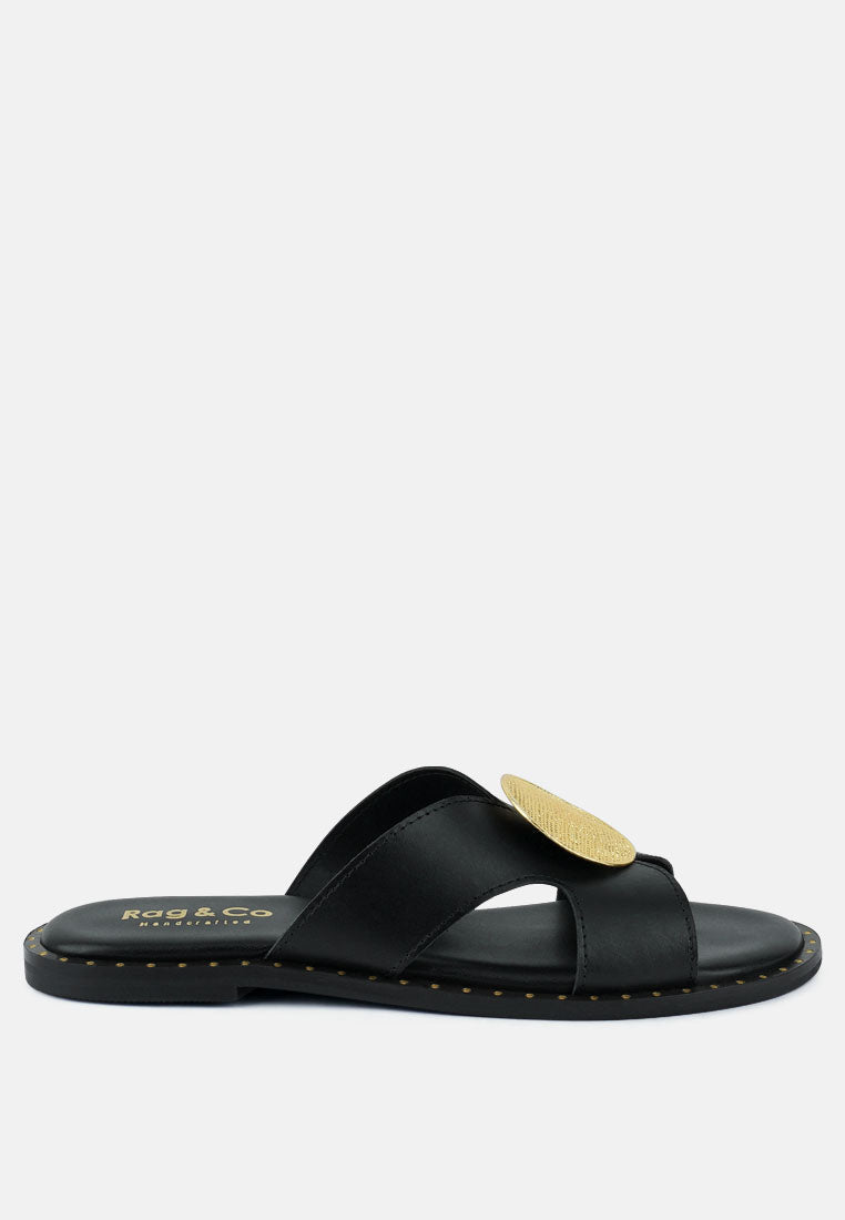 Eudora Buckle Embllished Slip Ons-6