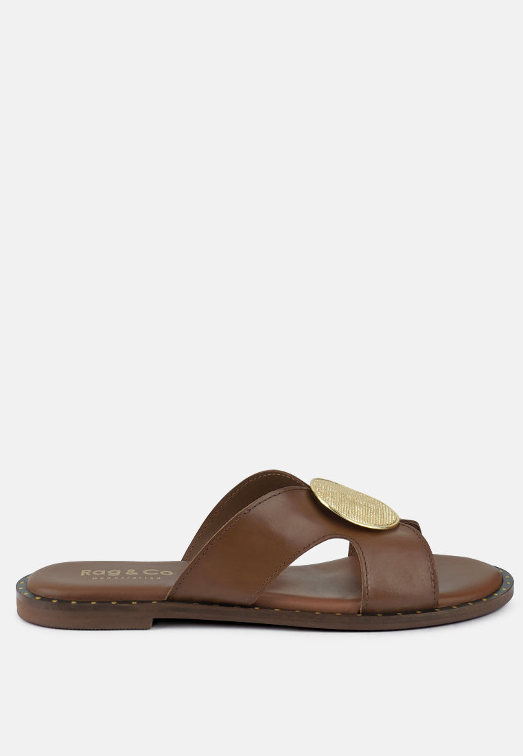 Eudora Buckle Embllished Slip Ons-5