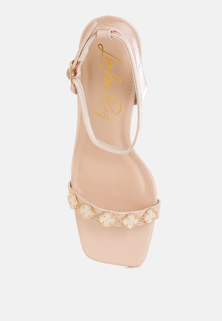 Ebina Charm Detail Spool Heels-3