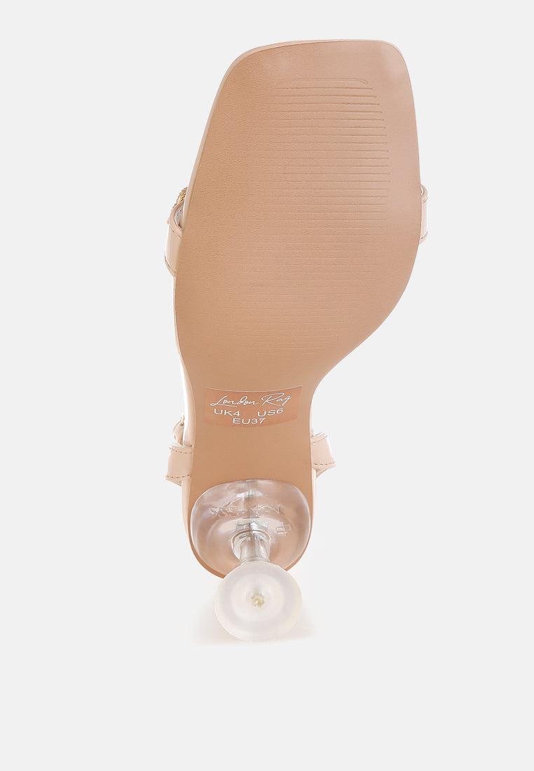 Ebina Charm Detail Spool Heels-4