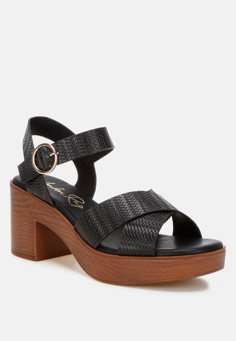 Elenia Platform Block Heel Sandals-2