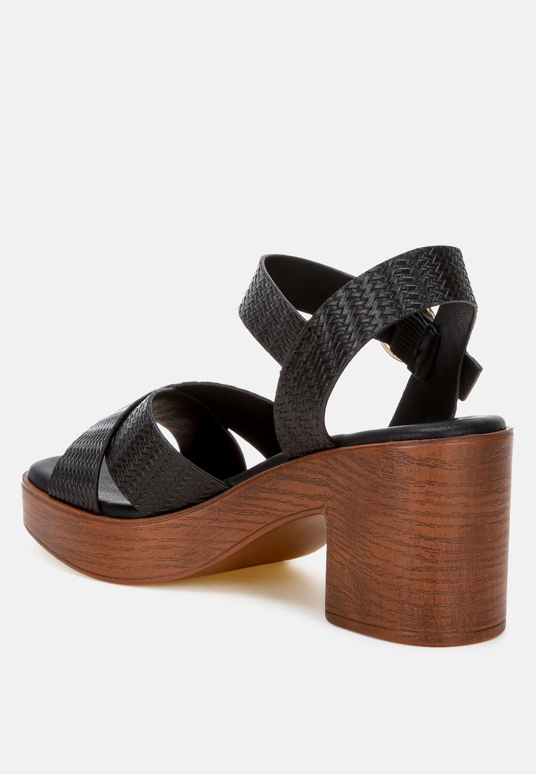 Elenia Platform Block Heel Sandals-3