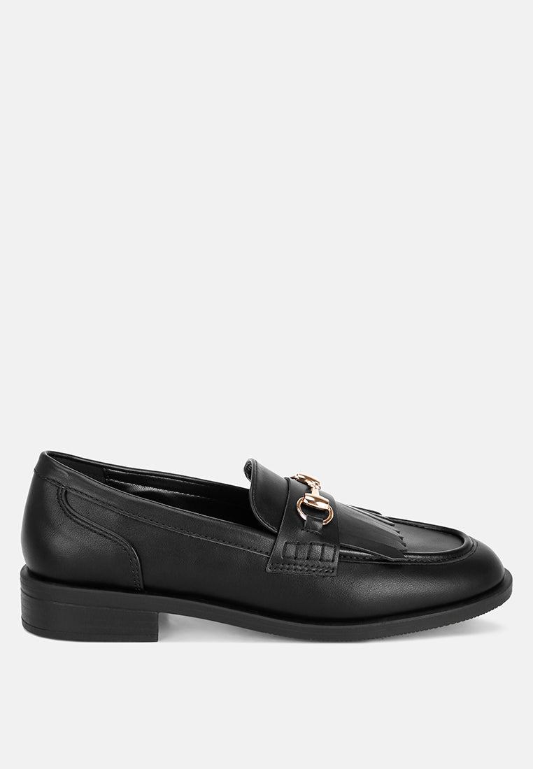 Enola Low Block Heel Loafers-5