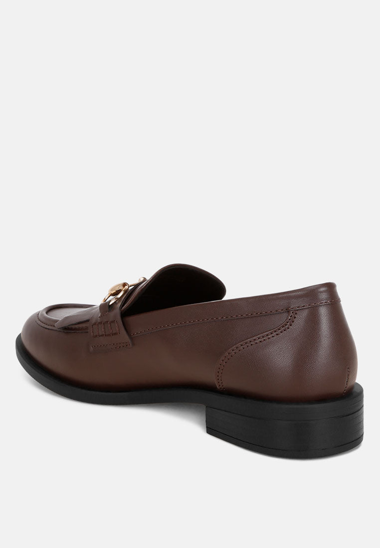 Enola Low Block Heel Loafers-3