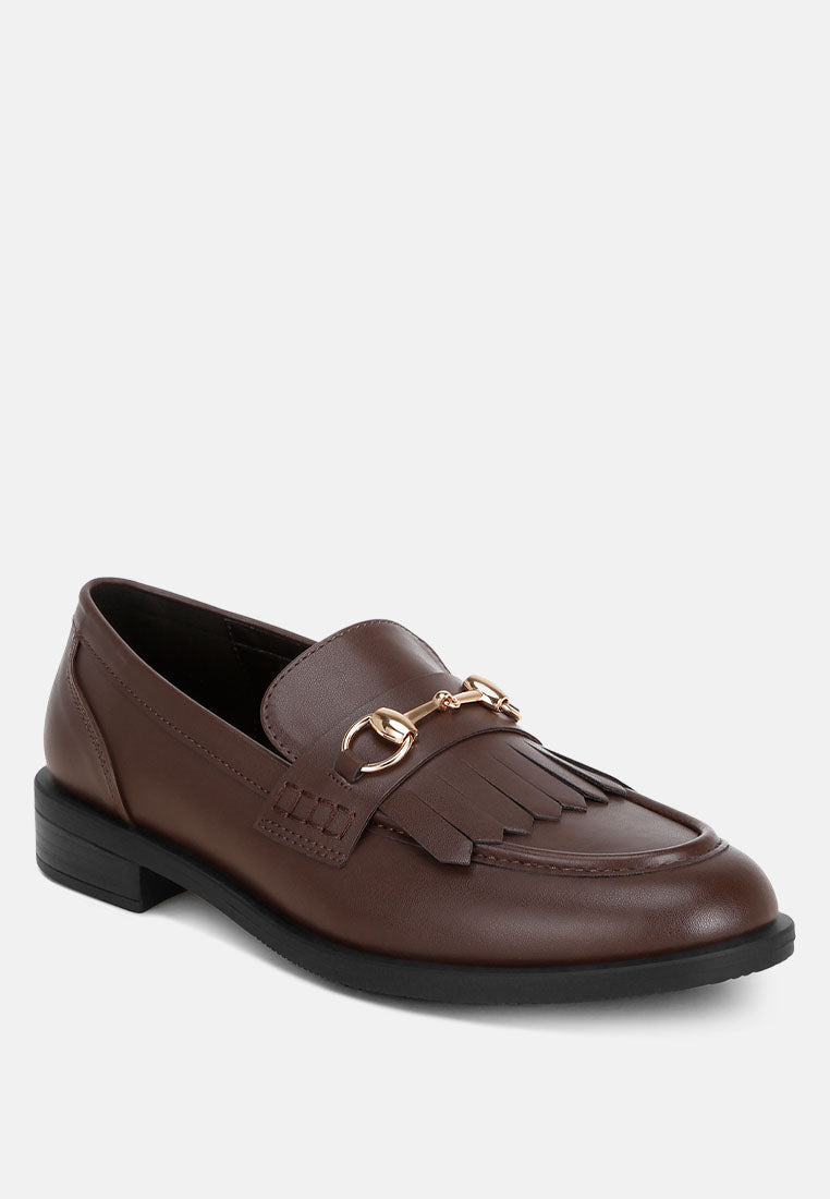 Enola Low Block Heel Loafers-2