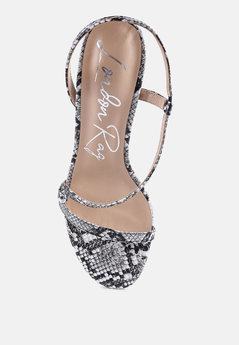 Epoque Heeled Strappy Slingback Sandals-3