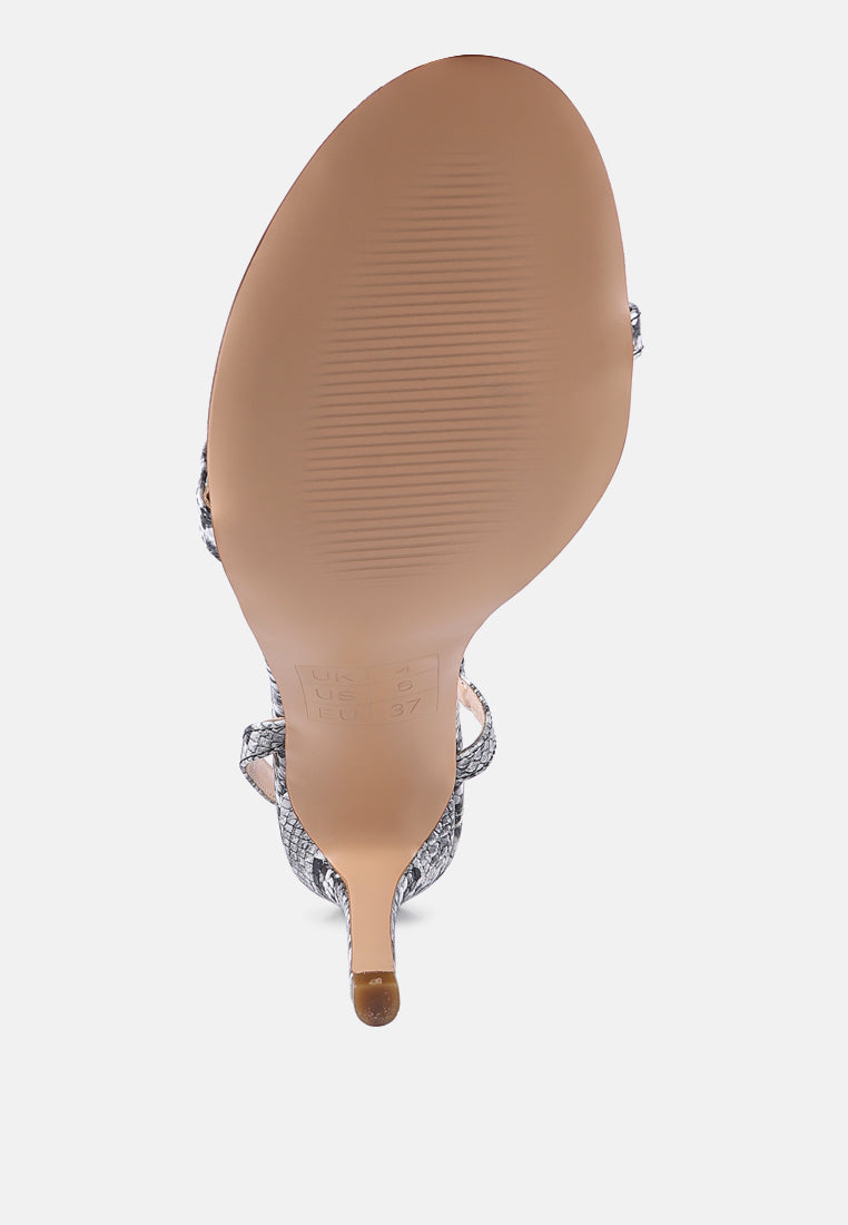 Epoque Heeled Strappy Slingback Sandals-4