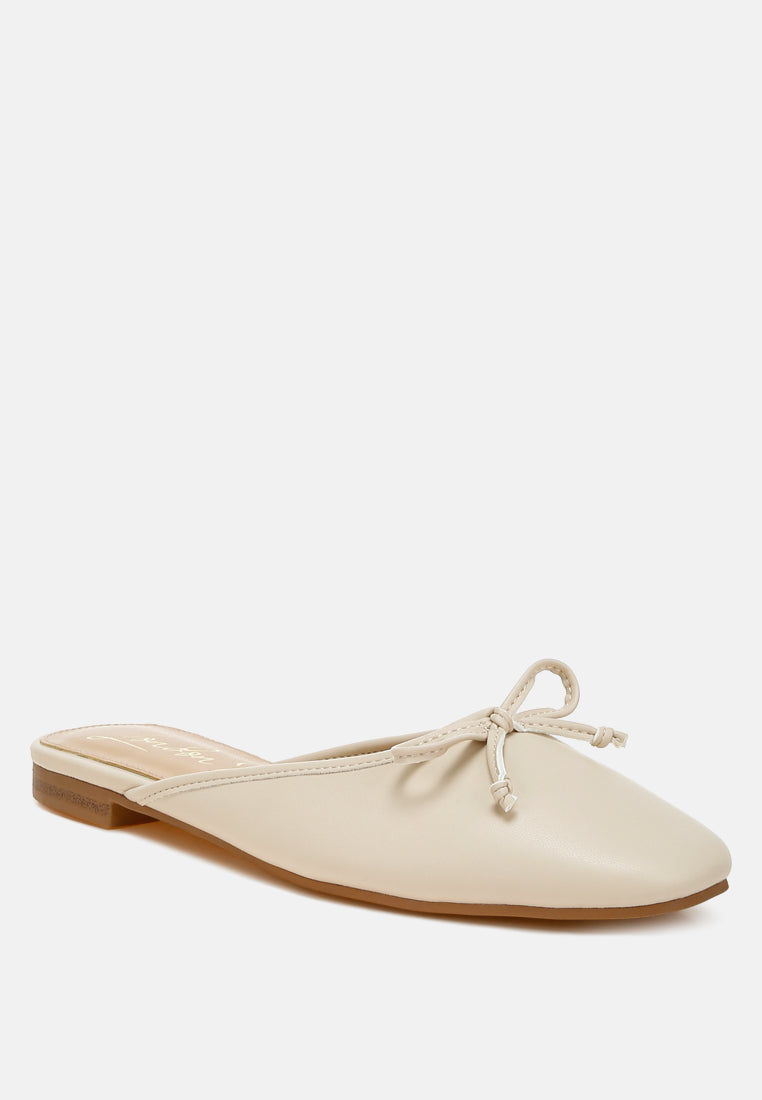 Eras Bow Slip-On Flat Mules-2