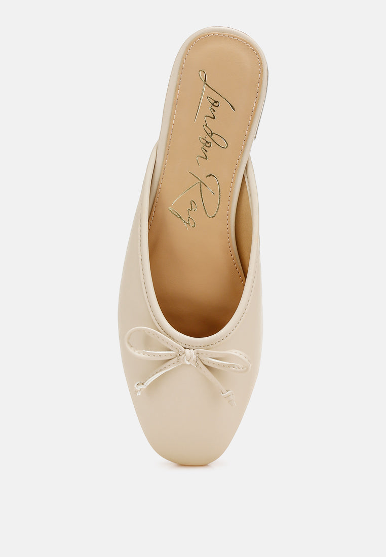 Eras Bow Slip-On Flat Mules-4