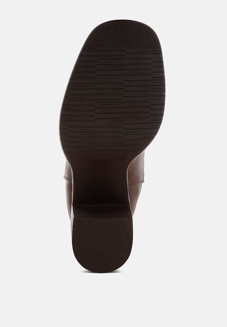 Scuala Faux Leather Chelsea Boots-4