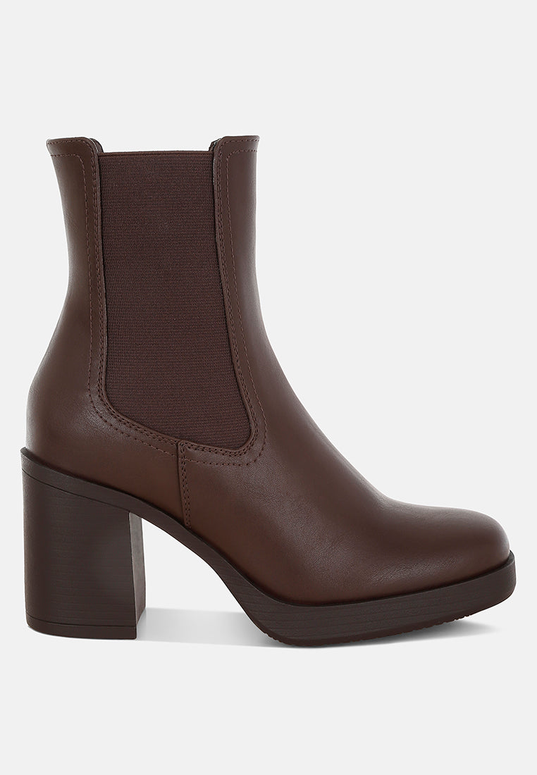 Scuala Faux Leather Chelsea Boots-0