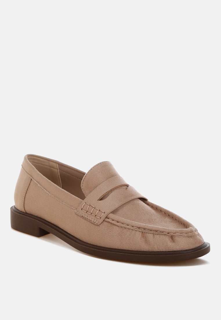 Fhalko Penny Strap Low Block Heel Loafers-2