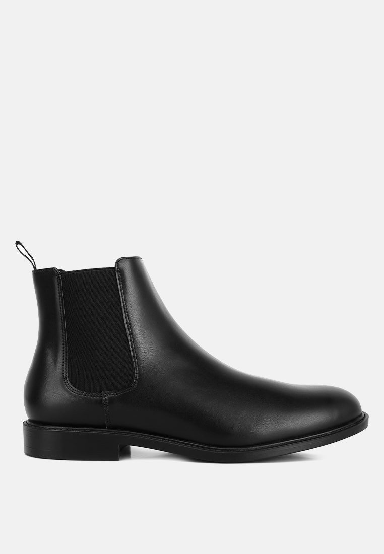 Fraser Men's Faux Leather Chelsea Boots-6