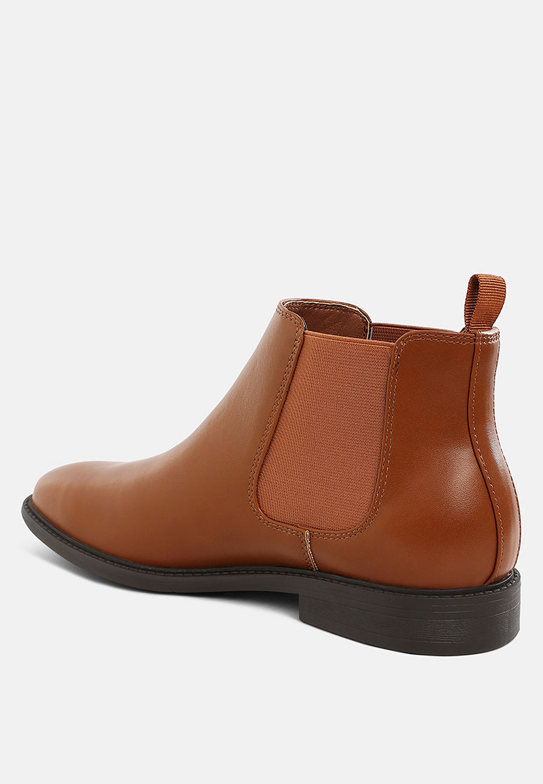 Fraser Men's Faux Leather Chelsea Boots-2
