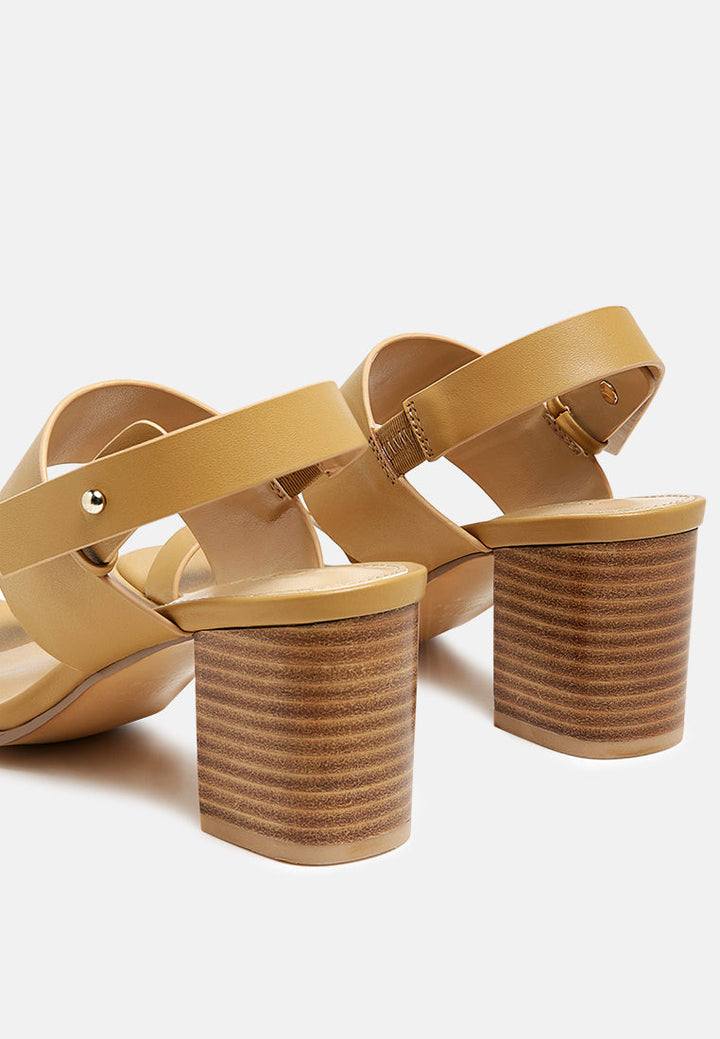 Gertude Slingback Block Heel Leather Sandal-2