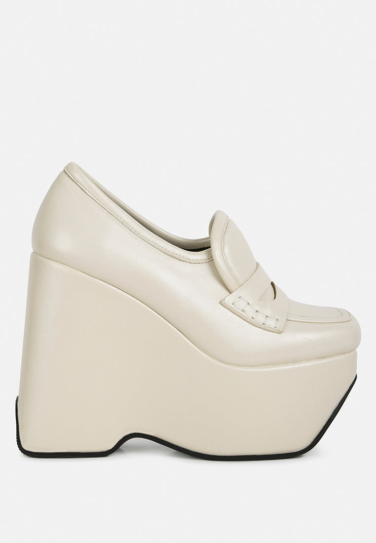 Gilliam High Platform Wedge Loafers-6