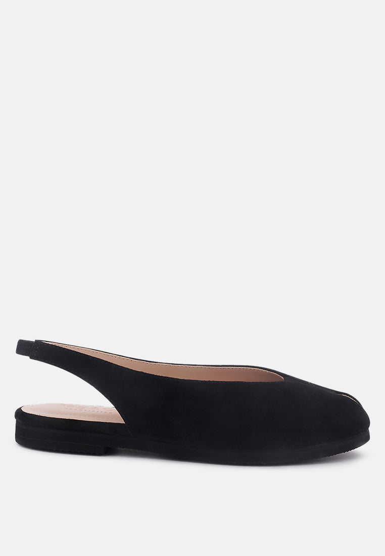 Gretchen Mustard Slingback Flat Sandals-5