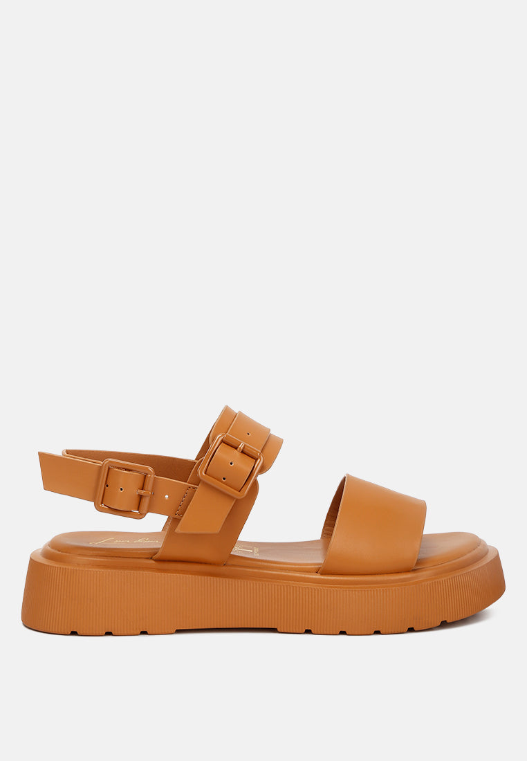 Gladen Pin Buckle Platform Sandals-11