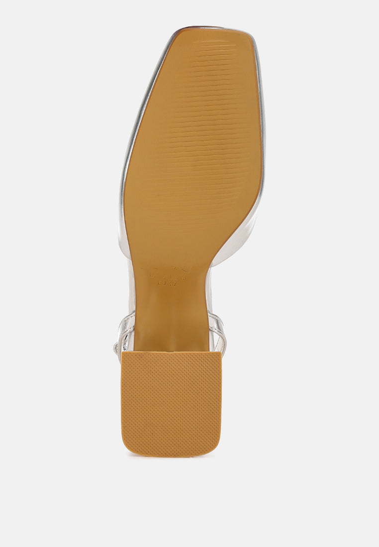 Griselda Brooch Detail Ankle Strap Sandals-4