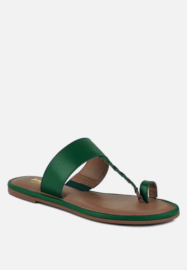Harris Toe Ring Braided Slip Ons-1