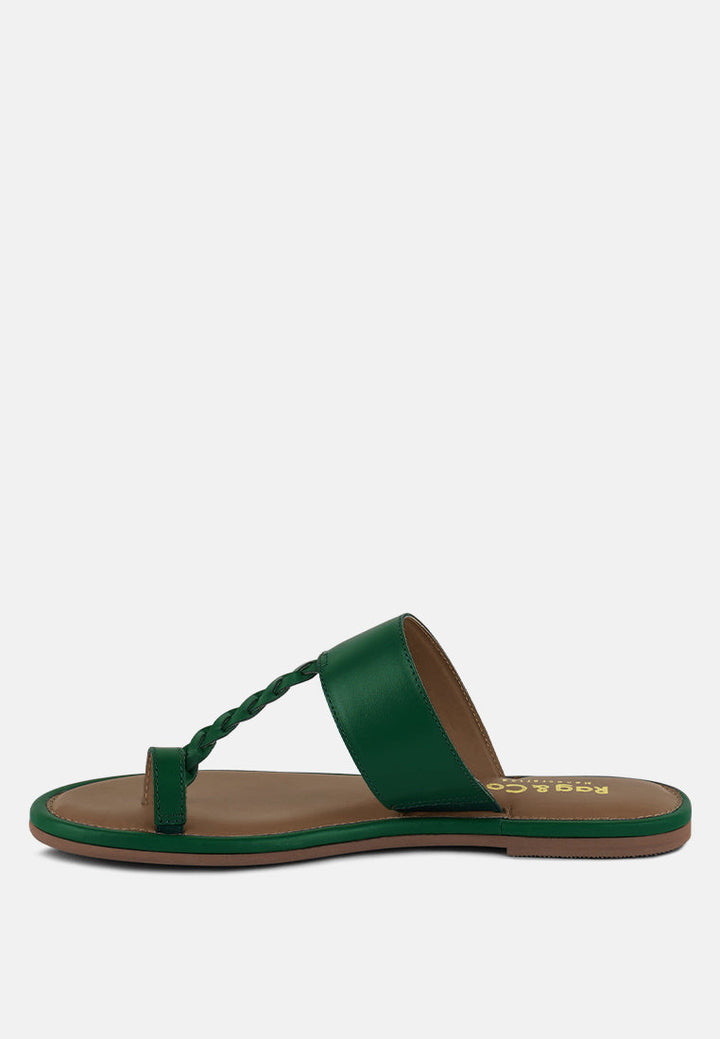 Harris Toe Ring Braided Slip Ons-2