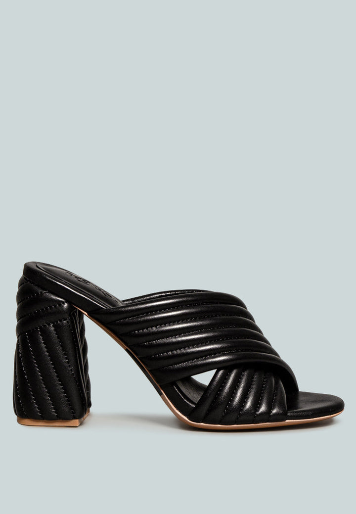 Hutton Vintage Quilted High Heeled Sandal-0