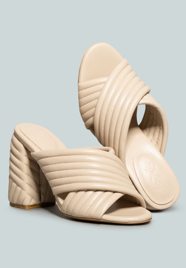 Hutton Vintage Quilted High Heeled Sandal-1