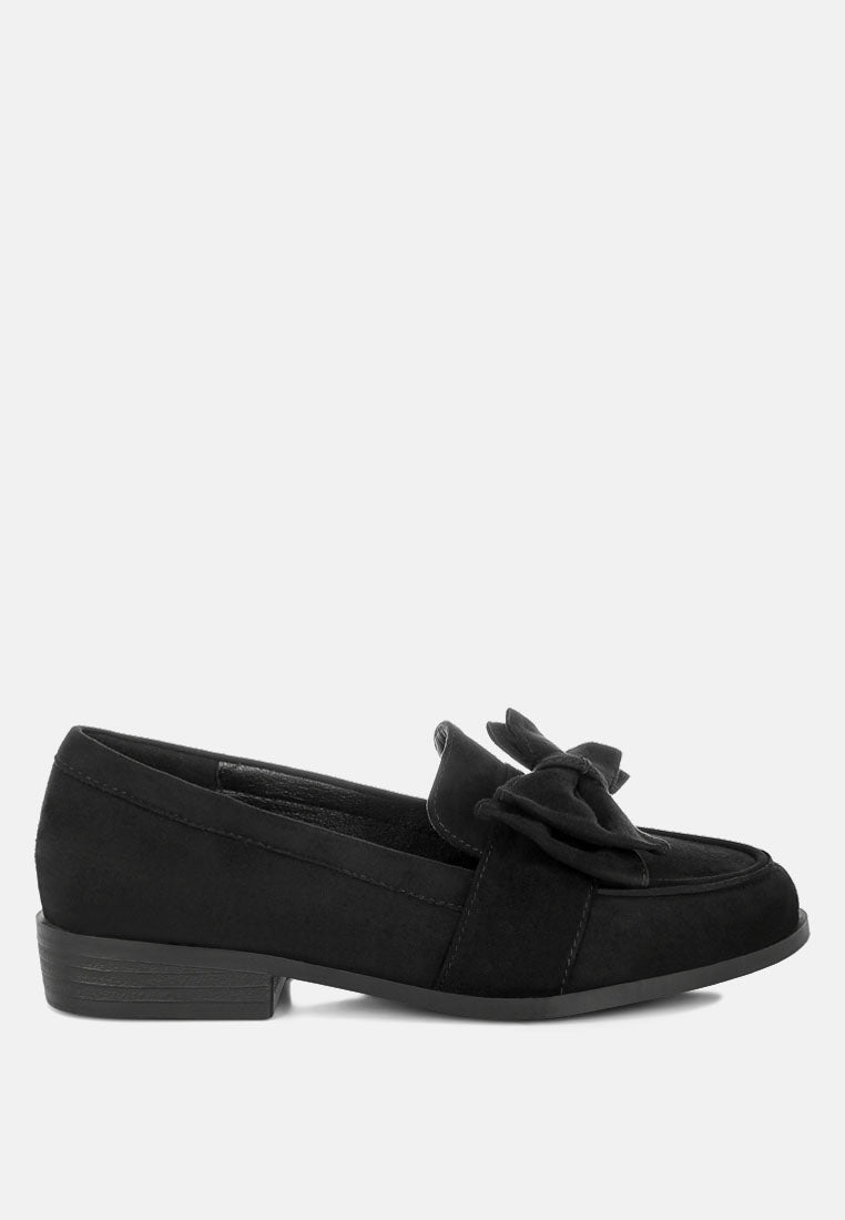Havisham Bow Accent Heeled Loafers-5