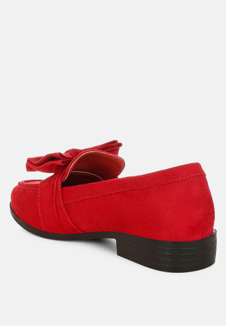 Havisham Bow Accent Heeled Loafers-2