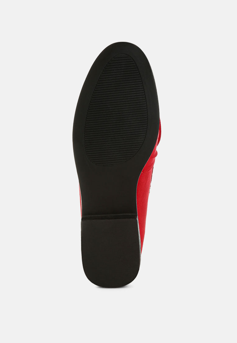 Havisham Bow Accent Heeled Loafers-4