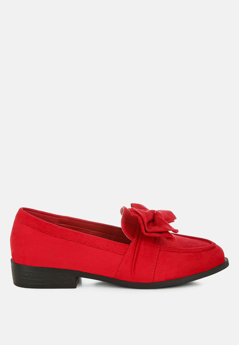 Havisham Bow Accent Heeled Loafers-0