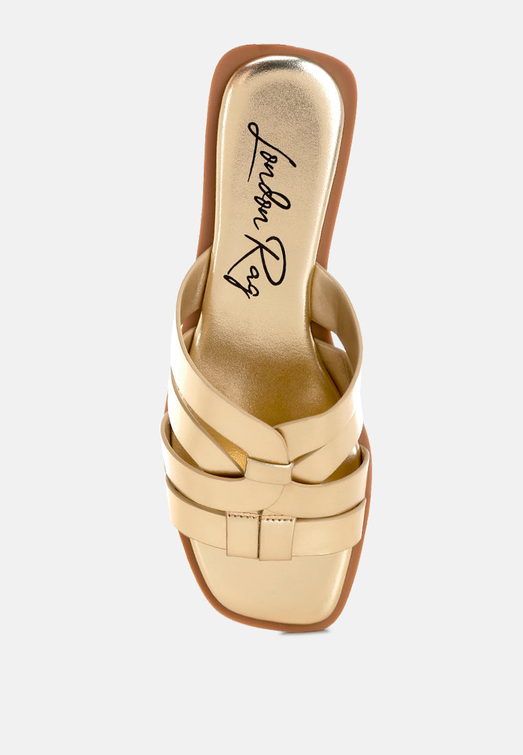 Hebal Metallic Faux Leather Slip Ons-4