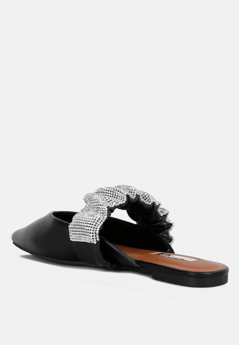 Hemessen Diamante Strap Flat Mules-2
