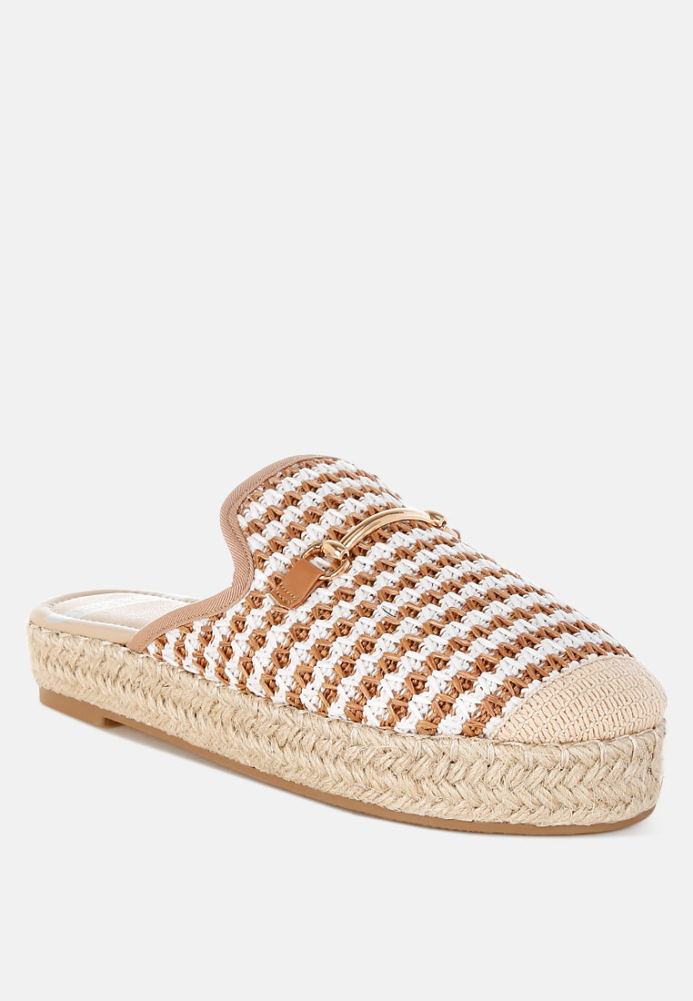 Himari Raffia Slip-On Mules-1
