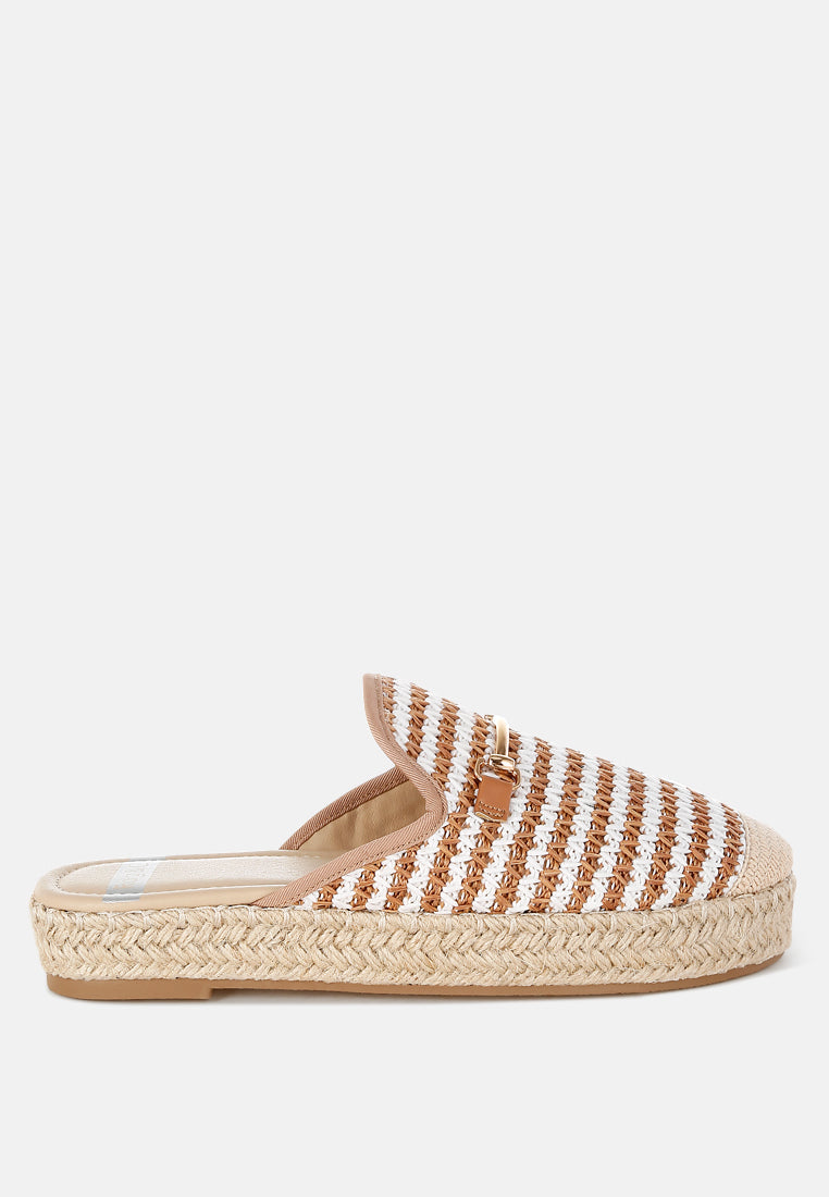 Himari Raffia Slip-On Mules-0