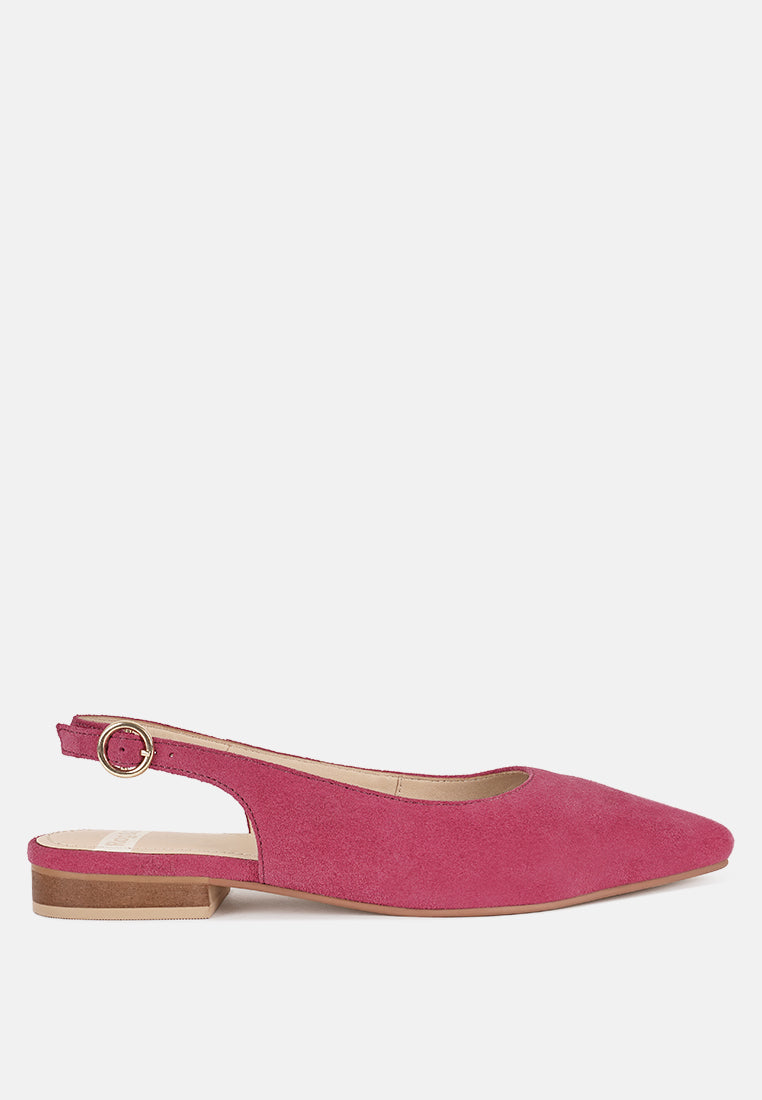 Hocane Real Suede Leather Slingback Sandals-0