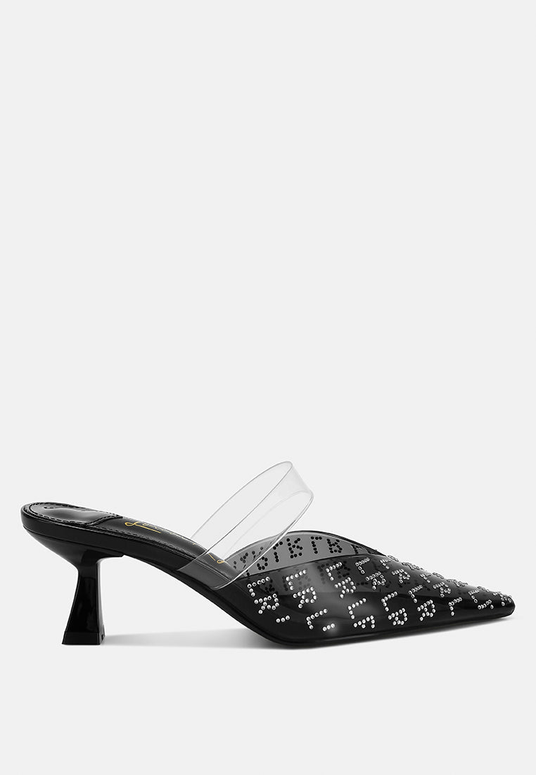 Holin Pointed Toe Kitten Heels-6