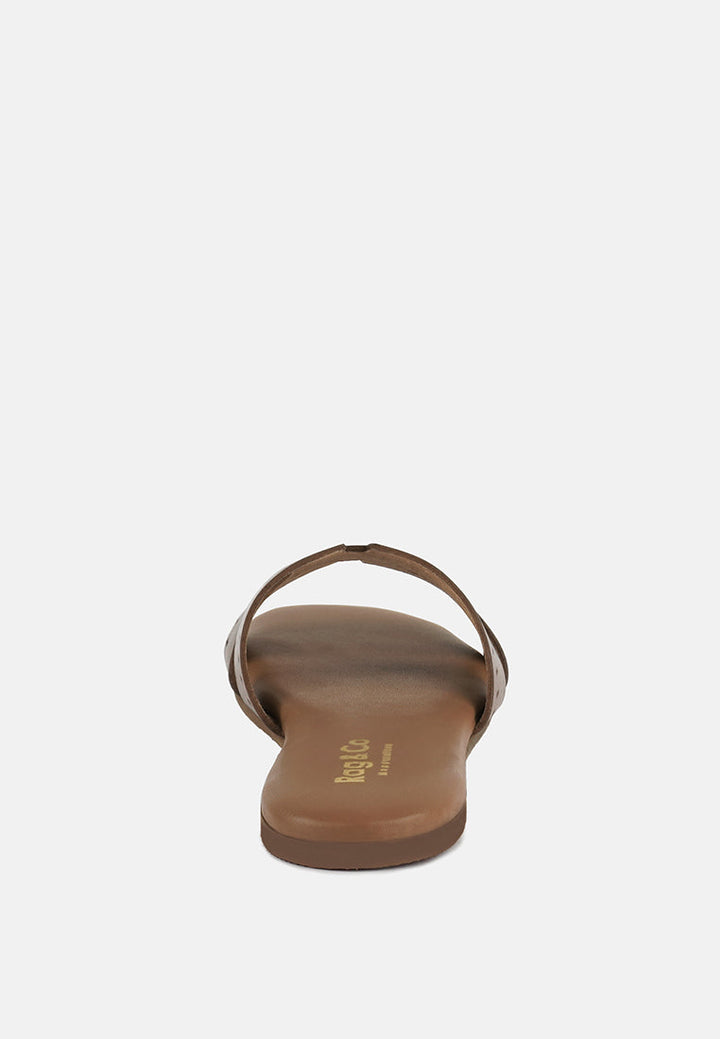 Ivanka Cut Out Slip On Sandals-3