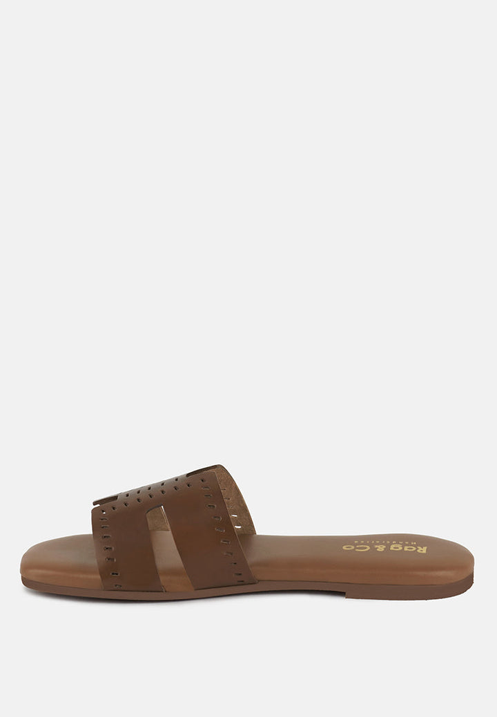 Ivanka Cut Out Slip On Sandals-2