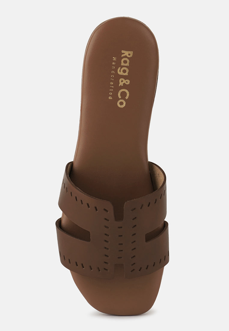Ivanka Cut Out Slip On Sandals-4