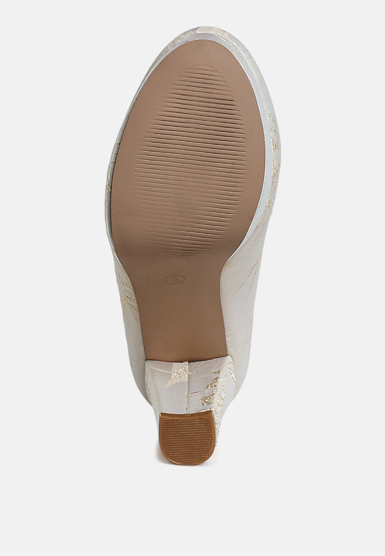 Jastour Platform Block Heel Pumps-4