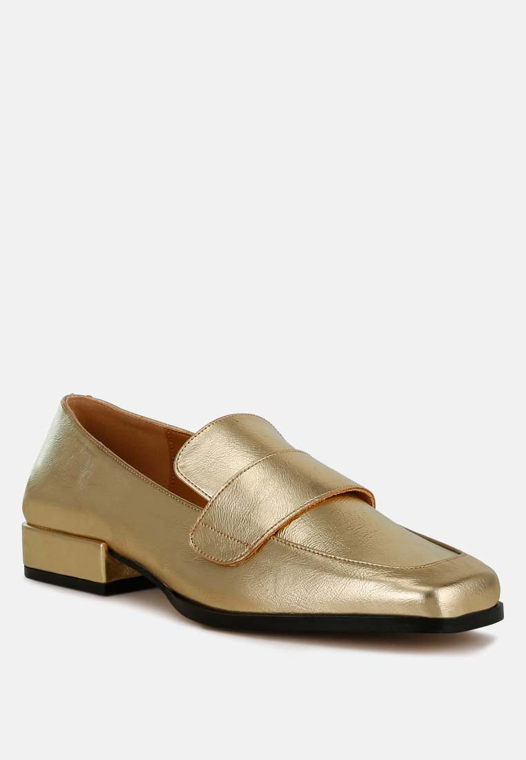 Jongs Metallic Penny Loafers-1